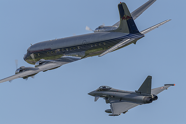 Douglas DC-6B & Eurofighter EF-2000 - © by Robert Kysela