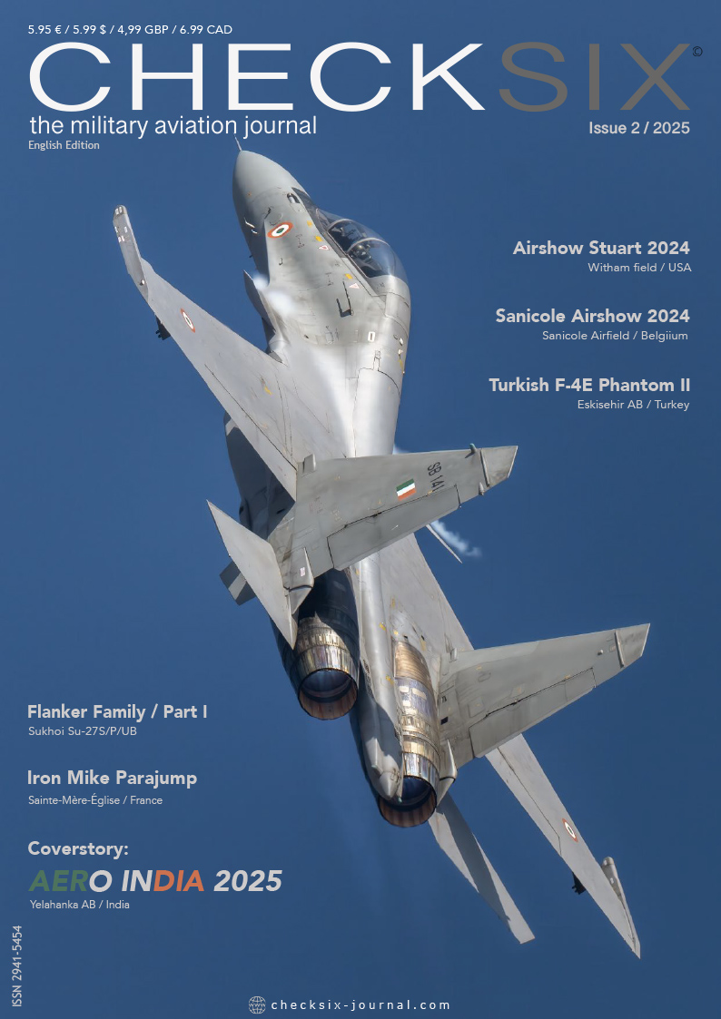 CHECKSIX Issue 2/2025 cover featuring an Indian Air Force Sukhoi Su-30MKI